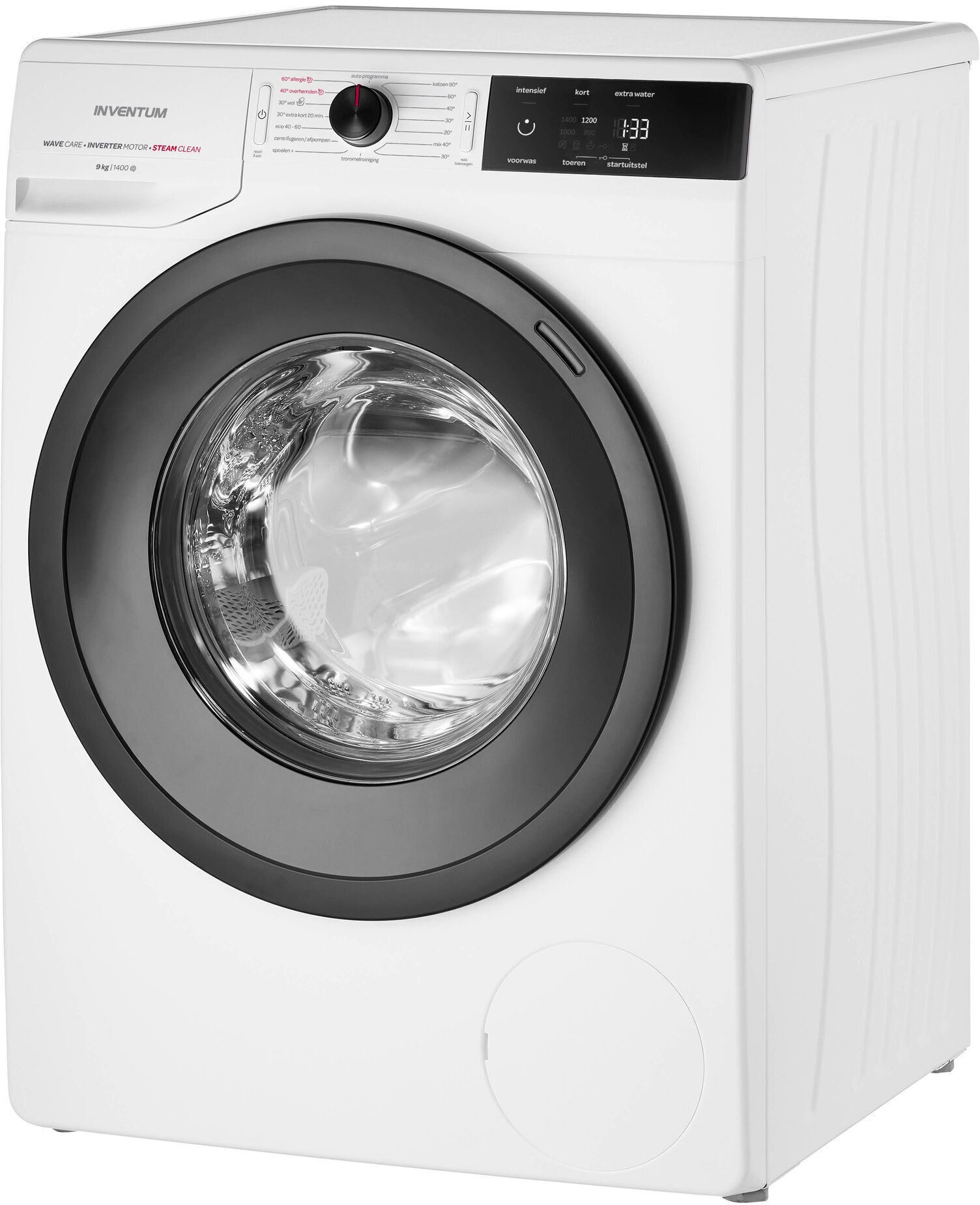 passage achterstalligheid uitlijning Inventum VWM9001W wasmachine, 9 kg. en 1400 toeren