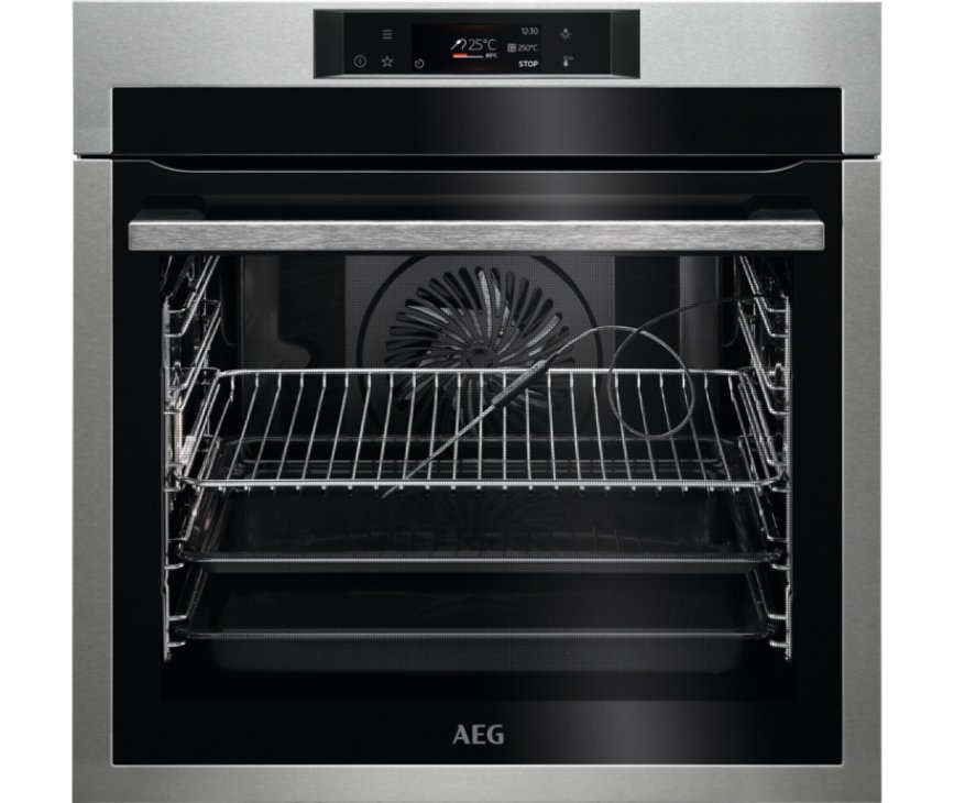 AEG BPE742280M inbouw oven met pyrolyse - roestvrijstaal