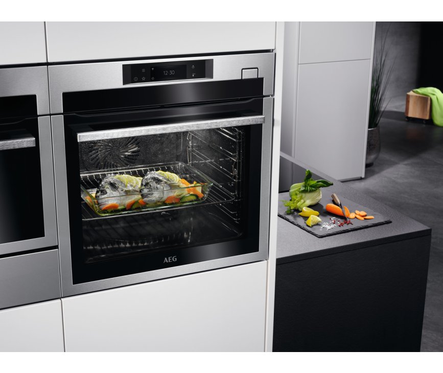 AEG BSE782280M inbouw combi stoomoven - roestvrijstaal