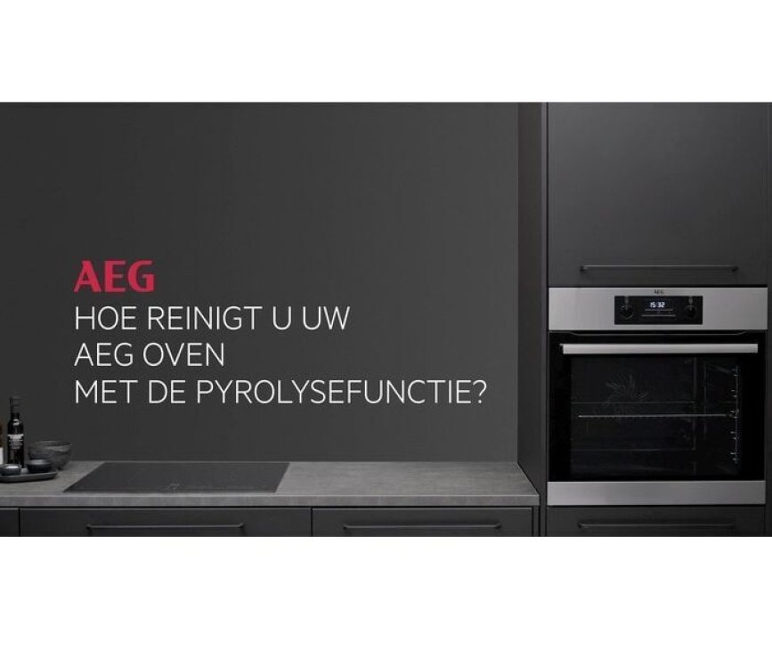 AEG KPE742280M compacte inbouw oven - nis 45 cm - roestvrijstaal