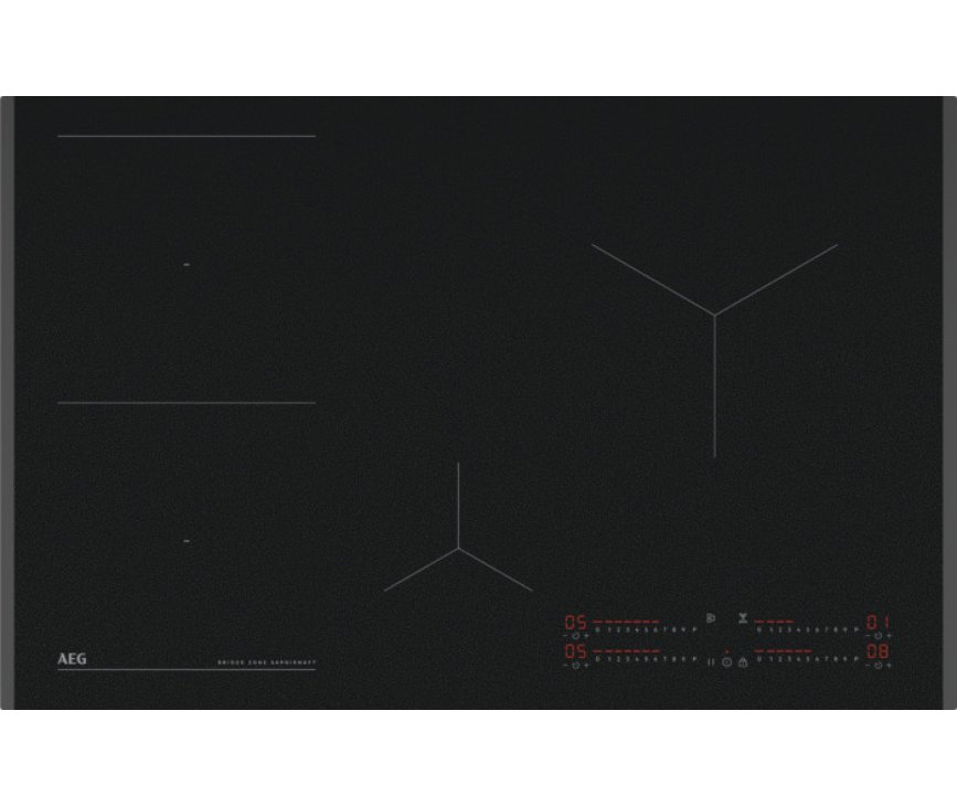 AEG TII84B00FZ inductie kookplaat met SaphirMatt glas - 80 cm.