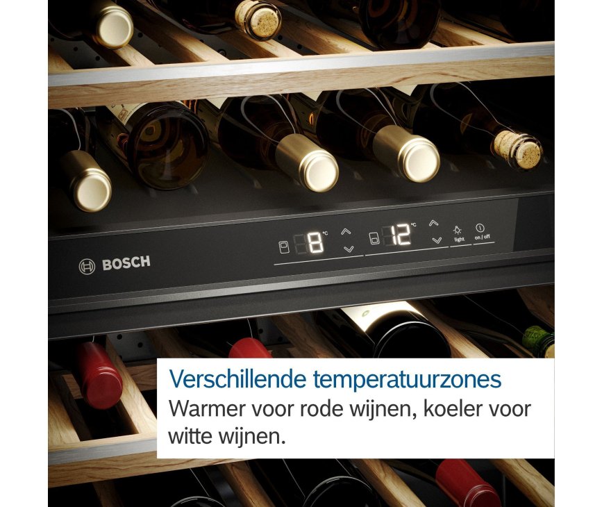 Bosch KWK16ABGB vrijstaande wijnkoelkast - zwart