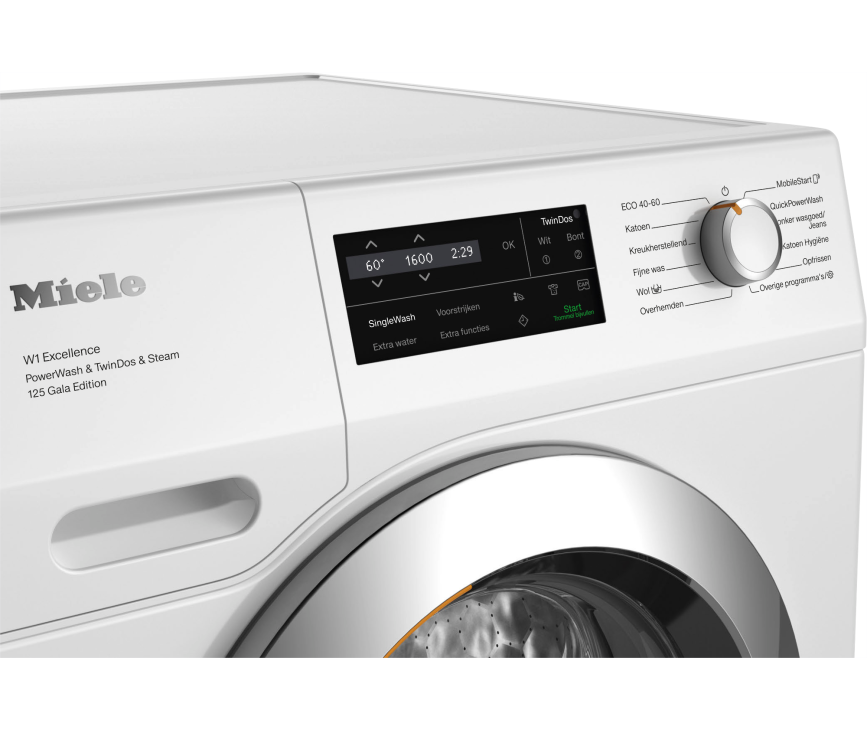 Miele WEI895WPS wasmachine met 1600 toeren, 9 kg. trommel en TwinDos