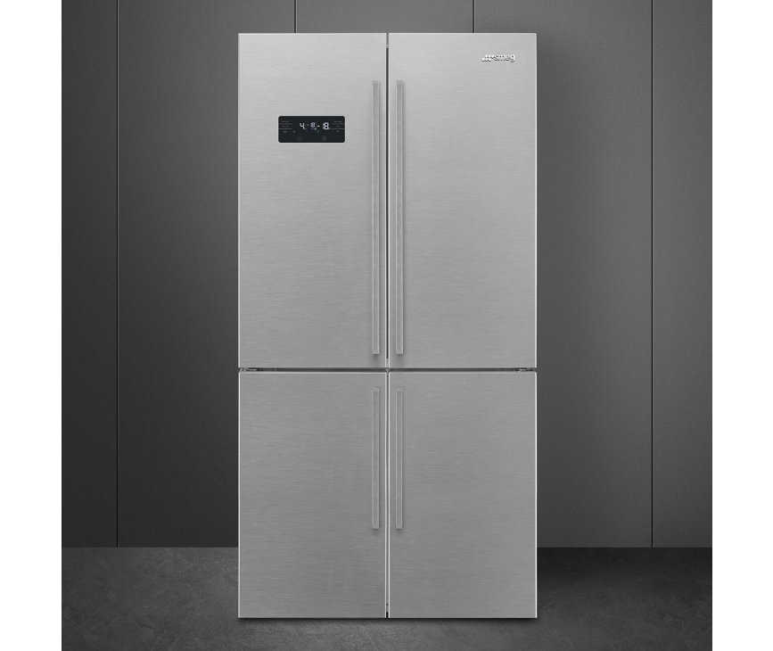 Smeg FQ60XDAIE side-by-side koelkast - 4-deurs - rvs-look