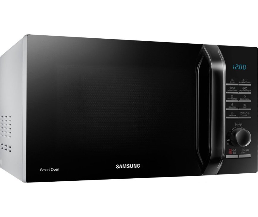 De Samsung MC28H5125CW is ook in zwart verkrijgbaar