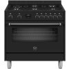 BERTAZZONI fornuis zwart MPL96L1ENNC