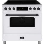 Elementi di Cucina EC9036-WT-IX-B inductie fornuis - klassiek - wit