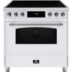 Elementi di Cucina EC9036-WT-IX-S inductie fornuis - klassiek - wit