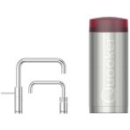 Quooker COMBI Nordic Square Twintaps CHROOM - kokend water kraan