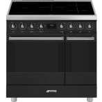 Smeg C92IMMB2 inductie fornuis met 2 ovens - mat zwart