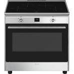 Smeg CG90CIXT inductie fornuis - 99 cm - rvs