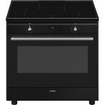 Smeg CX91IMBL inductie fornuis - zwart - 90 cm. breed