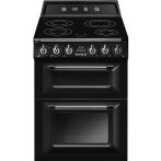 Smeg TR62IBL2 inductie fornuis - zwart - 60 cm. breed