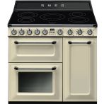 Smeg TR93IP2 inductie fornuis - crème