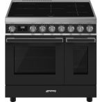 Smeg CPF92IMA inductie fornuis - antraciet - dubbele oven - Portofino