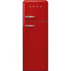 Smeg FAB30RRD5 rechtsdraaiende retro koelkast - rood