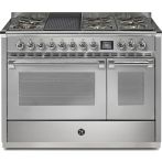 Steel AQ12SF-4BM Ascot gas fornuis - combi-stoomoven - 120 cm