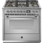 Steel AQ9S-4M Ascot gasfornuis - combi-stoomoven - met 6 kW mega wok