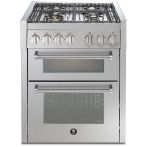 Steel GQ7SF-4 fornuis met combi-stoomoven - 70 cm. - dubbele oven