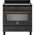 Bertazzoni PRO95I1ECAT inductie fornuis - antraciet - 90 cm.