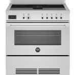 Bertazzoni PROCH94I1EXT inductie fornuis met afzuiging (kookveldafzuiging) - rvs