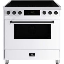 Elementi di Cucina EM9036-WT-IX-B inductie fornuis - modern - wit