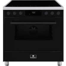 Elementi di Cucina EM9036-ZW-IX-B inductie fornuis - modern- zwart