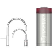 Quooker COMBI Nordic Round Twintaps CHROOM - kokend water kraan