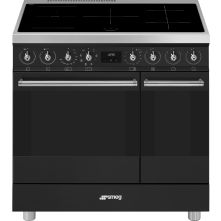 Smeg C92IMMB2 inductie fornuis met 2 ovens - mat zwart