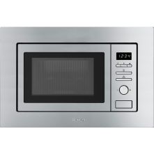 Smeg FMI020X inbouw magnetron met grill - nis 38 cm.