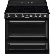 Smeg TR90IBL2 inductie fornuis - zwart