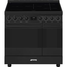 Smeg C92IPN2 inductie fornuis - mat zwart - dubbele oven