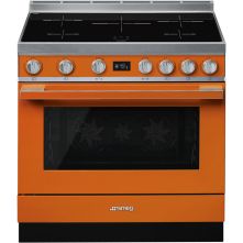 Smeg CPF9IPOR inductie fornuis - oranje