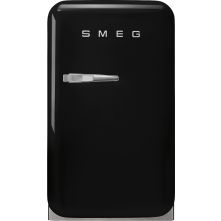 Smeg FAB5RBL5 zwarte retro jaren 50 koelkast - barmodel