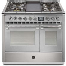 Steel AQ10SF-4B Ascot gas fornuis - 100 cm - combi-stoomoven