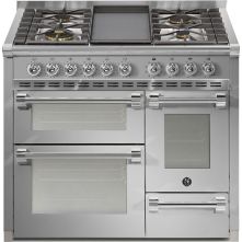 Steel AQ10SFF-4B Ascot gas fornuis - 100 cm - combi-stoomoven