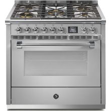 Steel AQ9S-4M Ascot gasfornuis - combi-stoomoven - met 6 kW mega wok