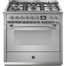 Steel AQ9S-6W Ascot gasfornuis - combi-stoomoven - 6 branders