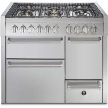 Steel GQ10SFF-D-4M fornuis met combi-stoomoven - Genesi - 100 cm. breed