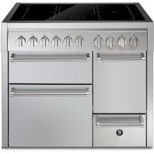 Steel GQ10SFF-D-5FI fornuis met combi-stoomoven - Genesi - 100 cm. breed