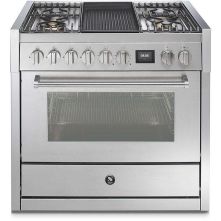 Steel GQ9S-4B fornuis met combi stoomoven - Genesi