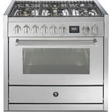 Steel GQ9S-6W fornuis met combi stoomoven