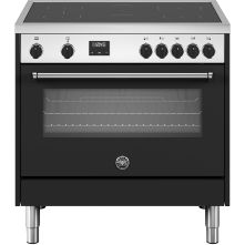 Bertazzoni MPL95I1ENEC inductie fornuis - zwart/rvs