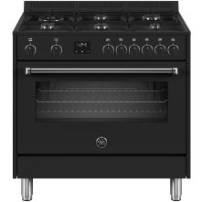 Bertazzoni MPL96L1ENNC gas fornuis - zwart