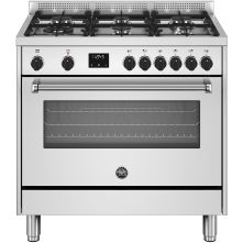 Bertazzoni MPL96L1EXC gas fornuis - roestvrijstaal