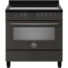 Bertazzoni PRO95I1ECAT inductie fornuis - antraciet - 90 cm.