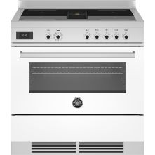 Bertazzoni PROCH94I1EBIT inductie fornuis met afzuiging (kookveldafzuiging) - wit