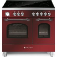 Fratelli VE2920I5FEMBUCR inductie fornuis - 2 ovens - klassiek - rood