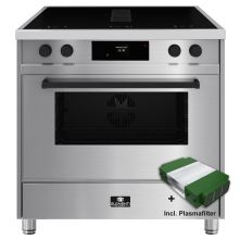 Elementi di Cucina IM9034-IX-B inductie fornuis met afzuiging - rvs