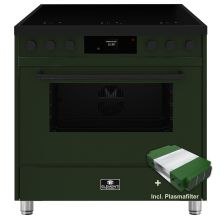 Elementi di Cucina IM9034-PG-MZ-B inductie fornuis met afzuiging - groen